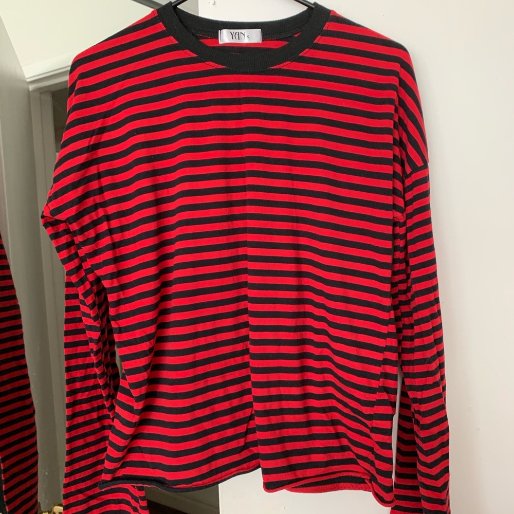 Red and Black Large Long Sleeve Shirt